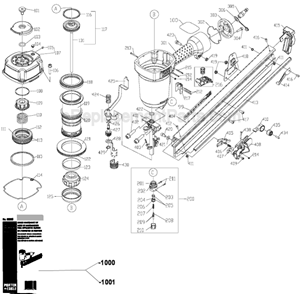 Part Location Diagram of 910997 Porter Cable Bracket